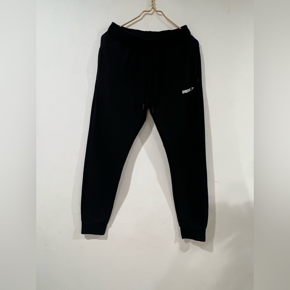 Gymshark Black Sweatpants With Zip Pockets And Adjustable Drawstrings S